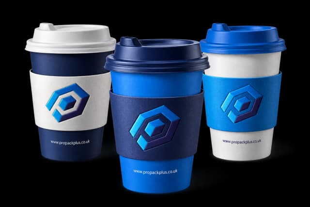 Custom printed coffee cups with logo — ProPack Plus Manchester