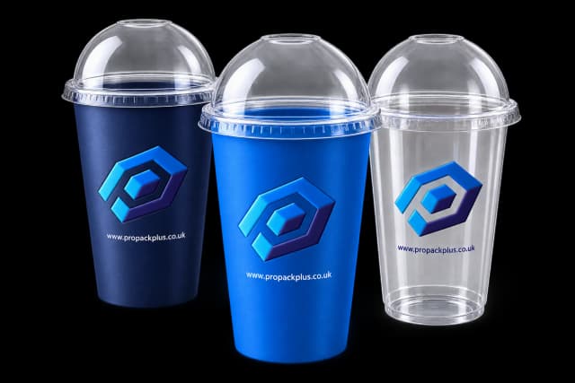 Custom printed milkshake cups — wholesale supplier UK