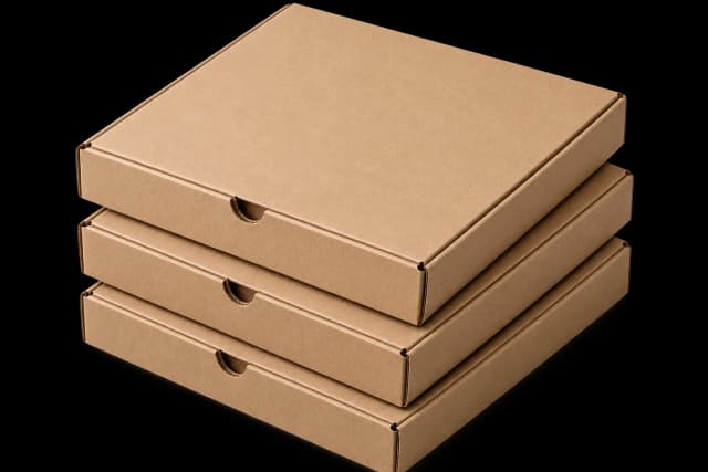 Plain corrugated pizza boxes — wholesale supplier UK